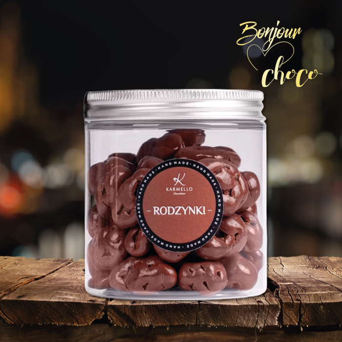 Stafide invelite in ciocolata cu lapte 150G [4]