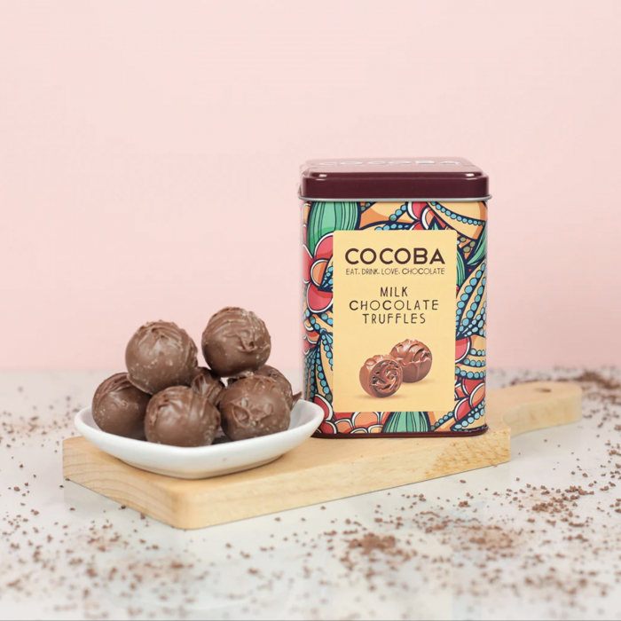 Trufe de ciocolata cu lapte in cutie metalica 120G [5]