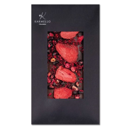 Cadouri pentru copii - Berrylicious - Tabletă ciocolată cu lapte, căpșuni și cireșe 100G