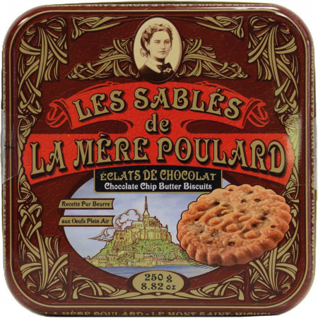 Les Sables - Biscuiti cu chipsuri de ciocolata cutie metalica 250G [1]