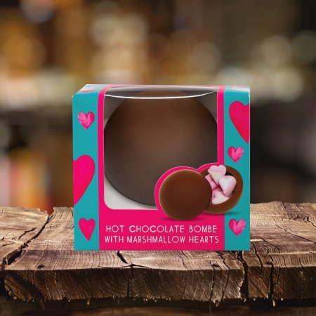 Sfera de ciocolata cu lapte si bezele inimioara 50G [6]