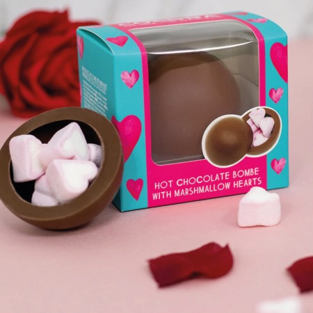 Sfera de ciocolata cu lapte si bezele inimioara 50G [2]