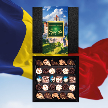 Colecția Gentleman „Castelul Bran” - Bomboane de ciocolată 180G - Ediția „La mulți ani, România” [1]