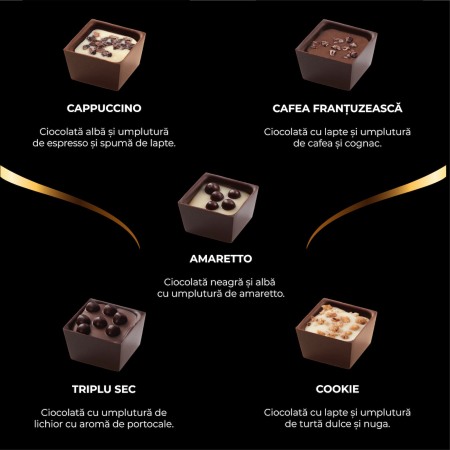 Colecția Lux - Bomboane de ciocolată cu umplutură 200G [5]