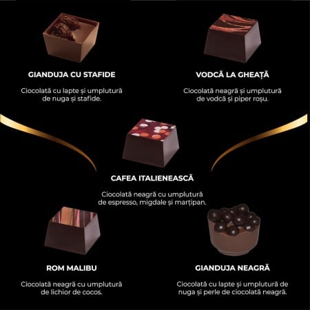 Colectia Lux Craciun - Bomboane de ciocolata cu umplutura 200G [8]
