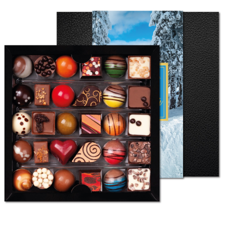 Colecția Lux „Piatra Craiului” - Bomboane de ciocolată 200G - Ediția „La mulți ani, România” [1]