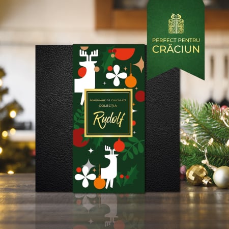 Ciocolata cu Alcool - Colecția Rudolf - Bomboane de ciocolată cu umplutură 200G
