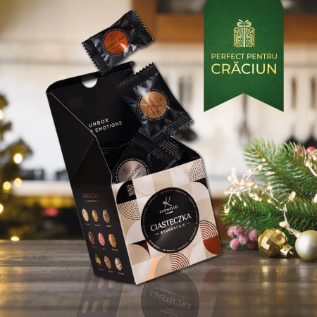 Trufe & praline ciocolata - Colectia Student - Bomboane de ciocolata cu umplutura 135G