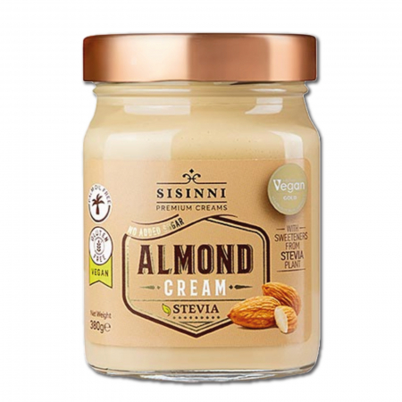 Specialitati ciocolata - Crema tartinabila de migdale cu stevia 380G