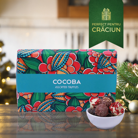 Christmas - Cutie Safir - Asortiment trufe de ciocolata 180G