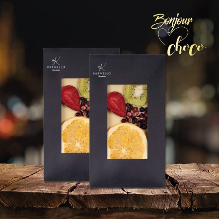 Frutella - Tabletă ciocolată albă cu portocale, kiwi și căpșuni 100G [3]