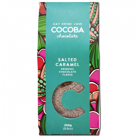 Fulgi de ciocolata belgiana cu lapte si caramel sarat 250G