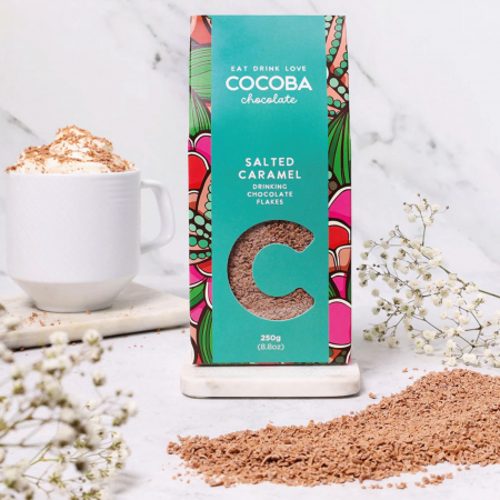 Fulgi de ciocolata belgiana cu lapte si caramel sarat 250G [3]