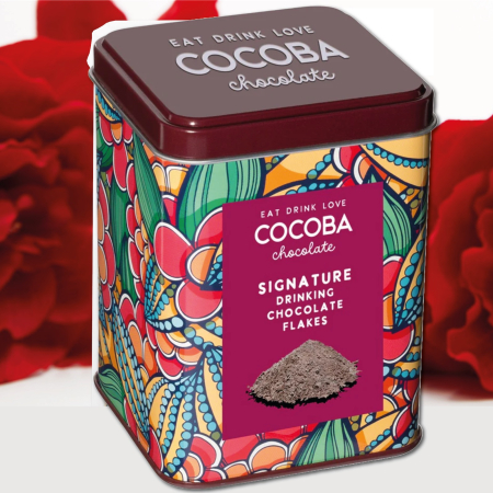 Fulgi de ciocolata belgiana neagra in cutie metalica 200G [2]