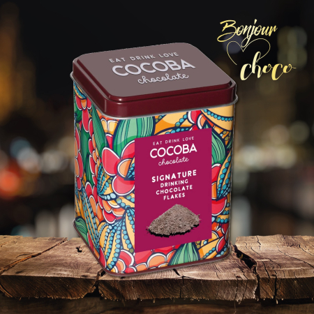 Fulgi de ciocolata belgiana neagra in cutie metalica 200G [3]