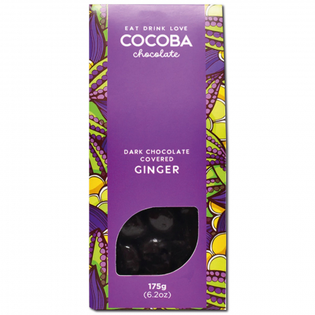 Specialitati ciocolata - Ghimbir învelit în ciocolată neagră 175G