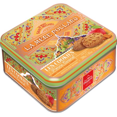 Les Cookies Mythique - Biscuiți cu mere și caramel cutie metalică 200G [0]