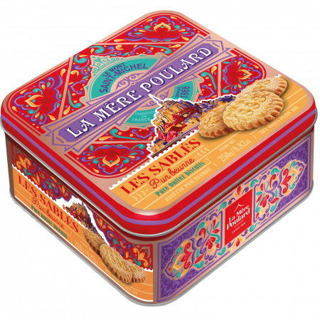 Biscuiti & Panettone - Les Sablés Mythique - Biscuiți fragezi cu unt cutie metalică 250G