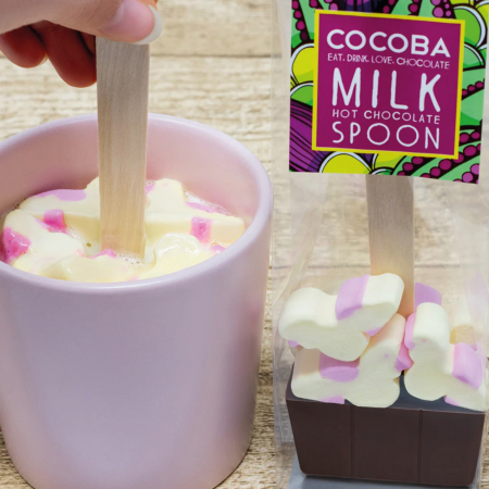 Lingura ciocolata cu lapte si bezele puisori 50G [3]