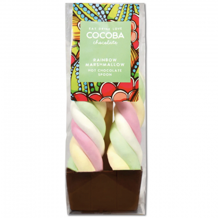 Ciocolata calda & frappe ciocolata - Lingura ciocolata cu lapte si bezele curcubeu 50G