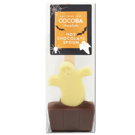 Halloween - Lingura ciocolata cu lapte si fantoma ciocolata alba 50G