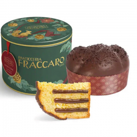 Panettone artizanal cu gianduja cutie metalică 750G [0]