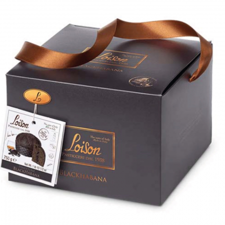 Panettone cu ciocolata neagra Single Origin, crema de ciocolata neagra si rom 750G [1]