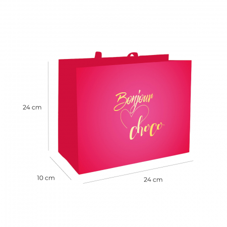 Punga eleganta cadou Bonjour Choco M [3]