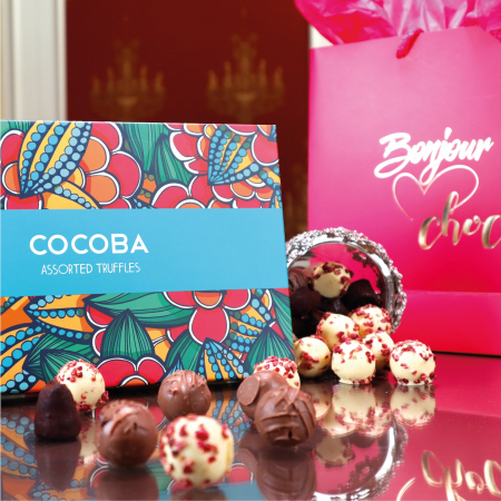 Punga eleganta cadou Bonjour Choco M [1]