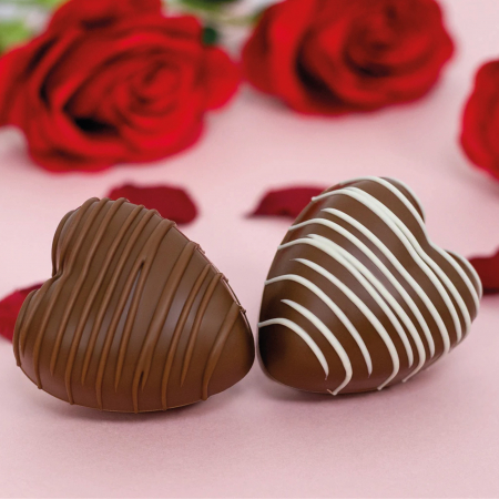 Set 2 inimi de ciocolata cu lapte si bezele 100G [2]