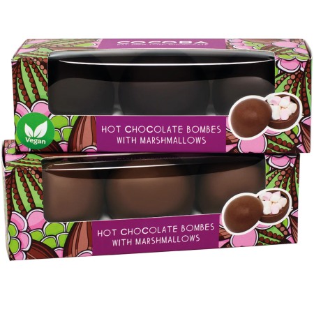Set 3 sfere de ciocolată neagră cu bezele 150G [5]