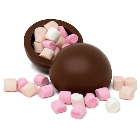 Set 3 sfere de ciocolata cu lapte si caramel sarat cu bezele 150G [5]