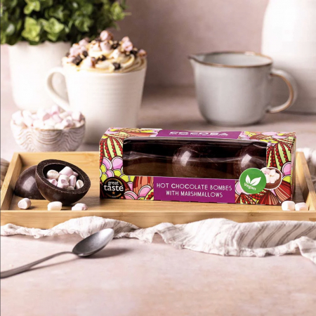 Set 3 sfere de ciocolată neagră cu bezele 150G [1]