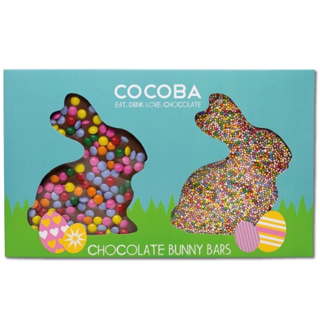 Ciocolata cu Lapte - Set iepurasi de ciocolata cu lapte si bomboane 200G