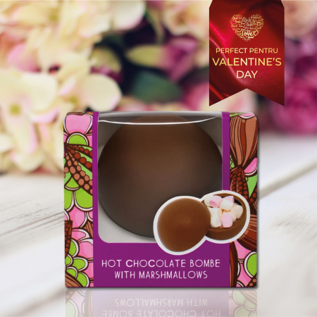 Ciocolata calda & frappe ciocolata - Sfera de ciocolata cu lapte si bezele 50G