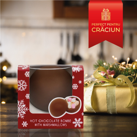 Sferă de ciocolată cu lapte și bezele 50G - Ediție Craciun [3]