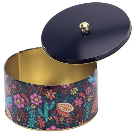 Smochine în ciocolată cu caramel sărat - cutie metalică bleumarin 350G [2]