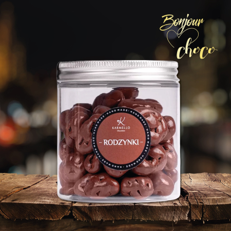 Stafide invelite in ciocolata cu lapte 150G [3]