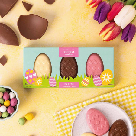 Paște - Trio oua de ciocolata 99G