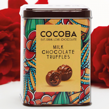 Trufe de ciocolata cu lapte in cutie metalica 120G [1]