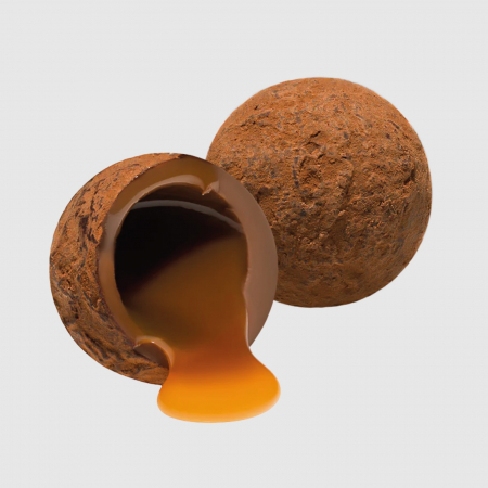 Trufe de ciocolata cu lapte si caramel sarat 72g [2]