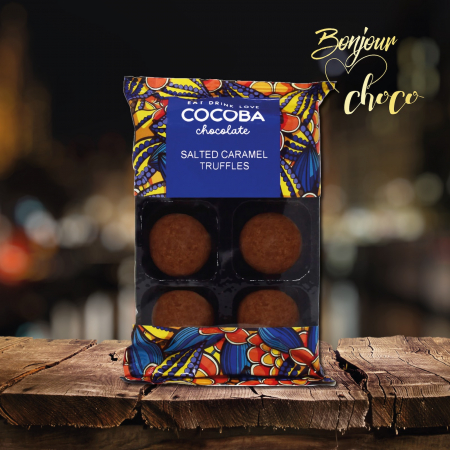 Trufe de ciocolata cu lapte si caramel sarat 72g [4]