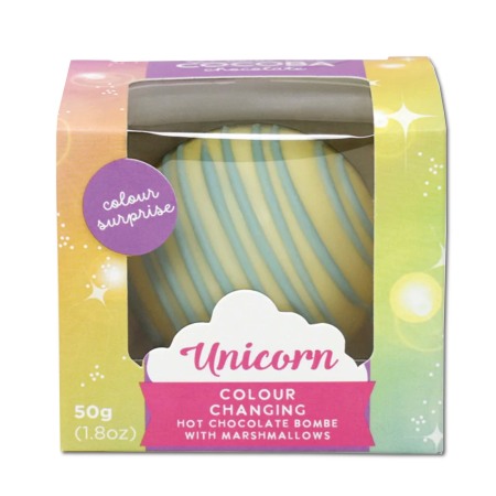 Unicorn Sfera de ciocolata alba cu bezele 50G [2]
