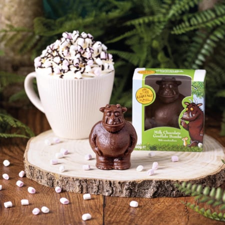 Ciocolata fara Alcool - Figurina Gruffalo de ciocolata cu lapte si bezele 50G