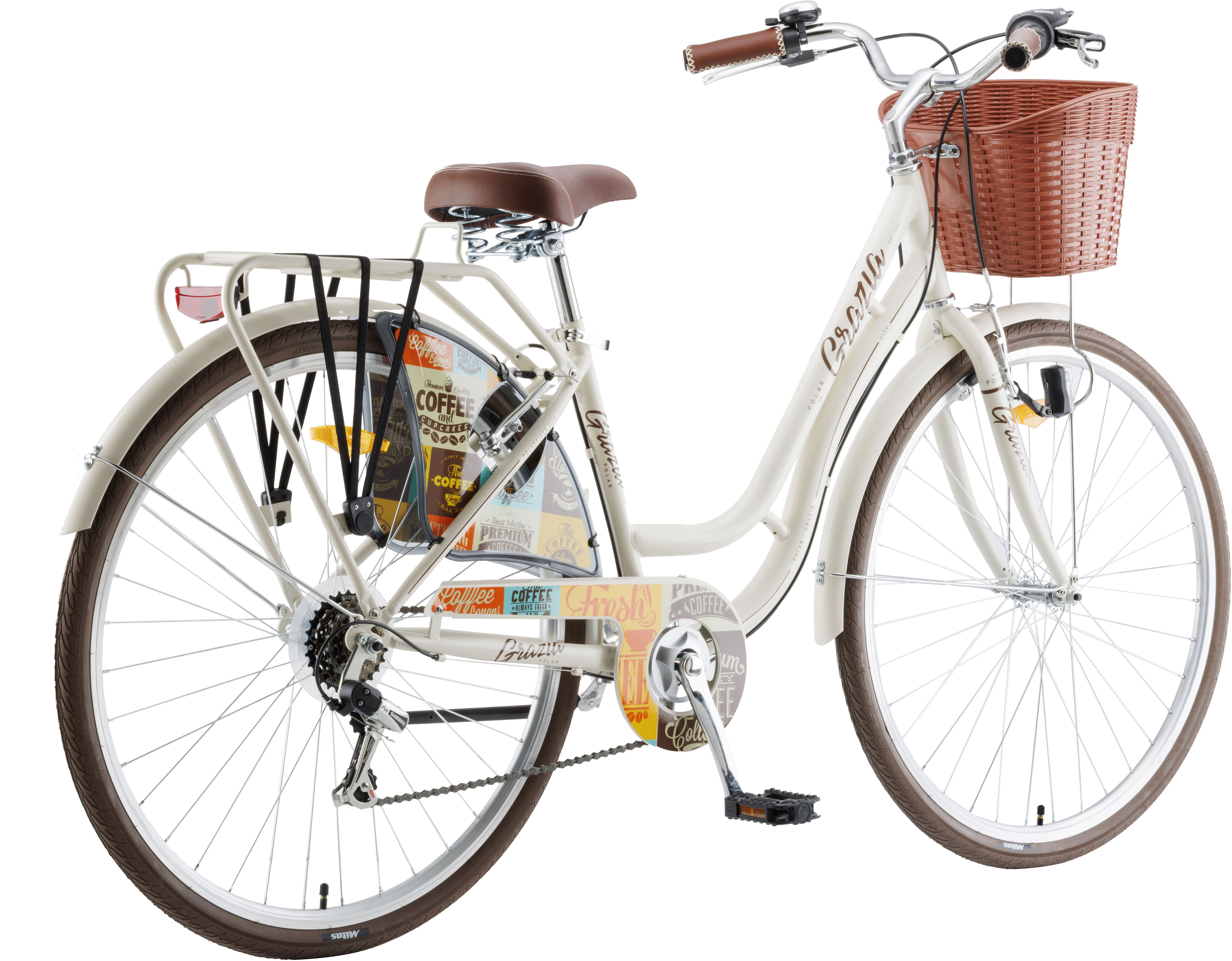 Bicicleta Oras Polar Grazia 6s - 28 inch, L, Alb-Bej [3]