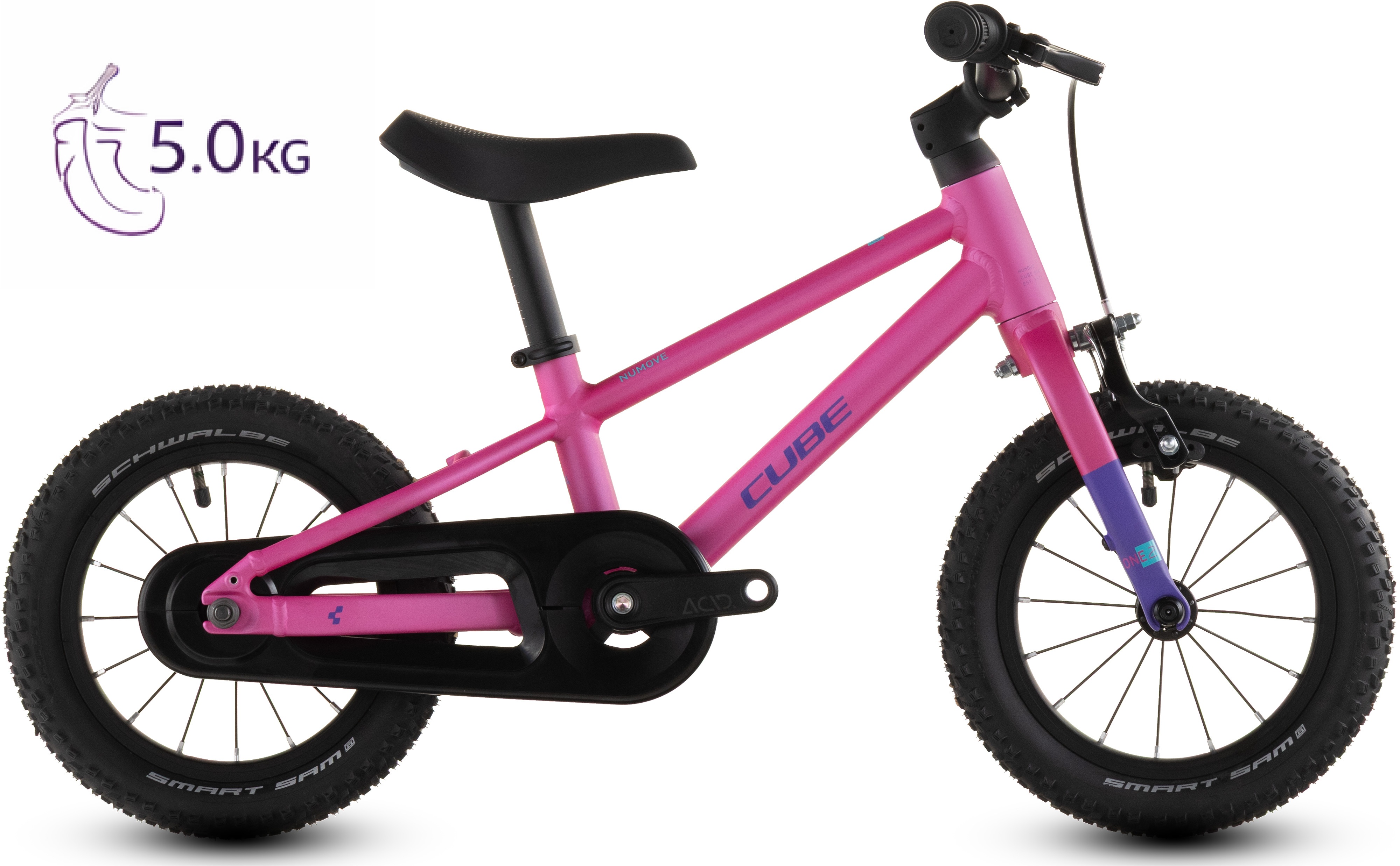 BICICLETA COPII CUBE NUMOVE 120 RT FUCSIA PLUM 2026 roti 12 [0]