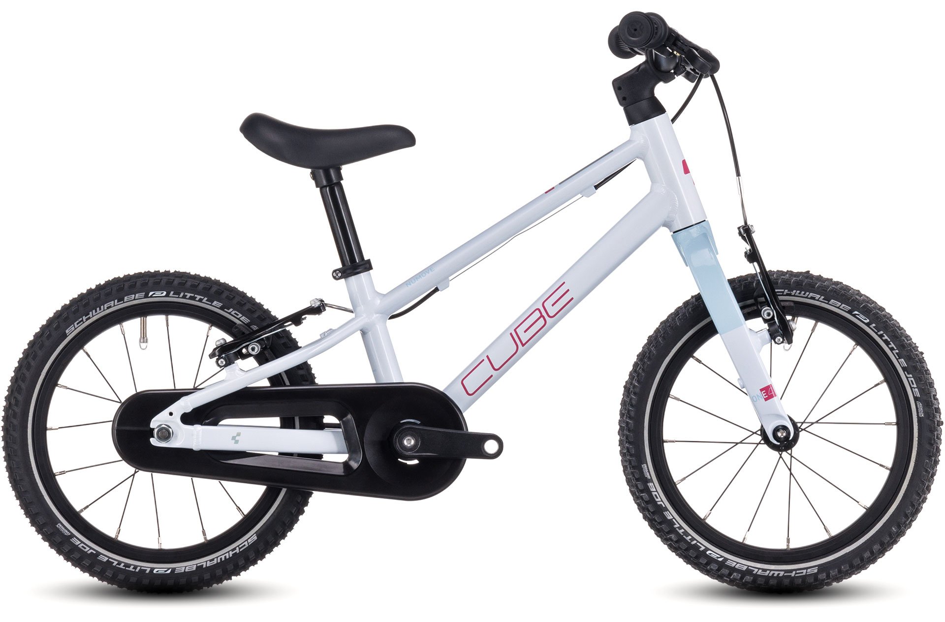 Ciclism - BICICLETA COPII CUBE NUMOVE 140 ALB/ROZ 14INCH