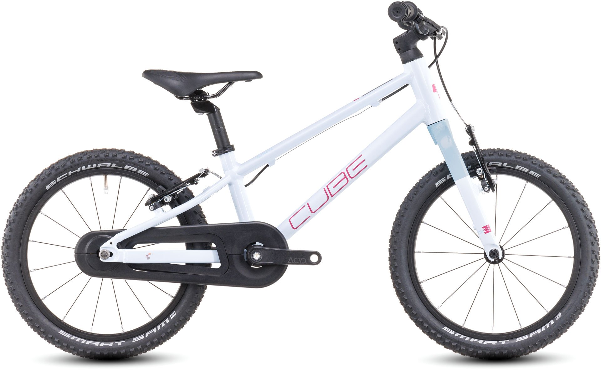 Ciclism - BICICLETA COPII CUBE NUMOVE 160 ALB/ROZ 16INCH