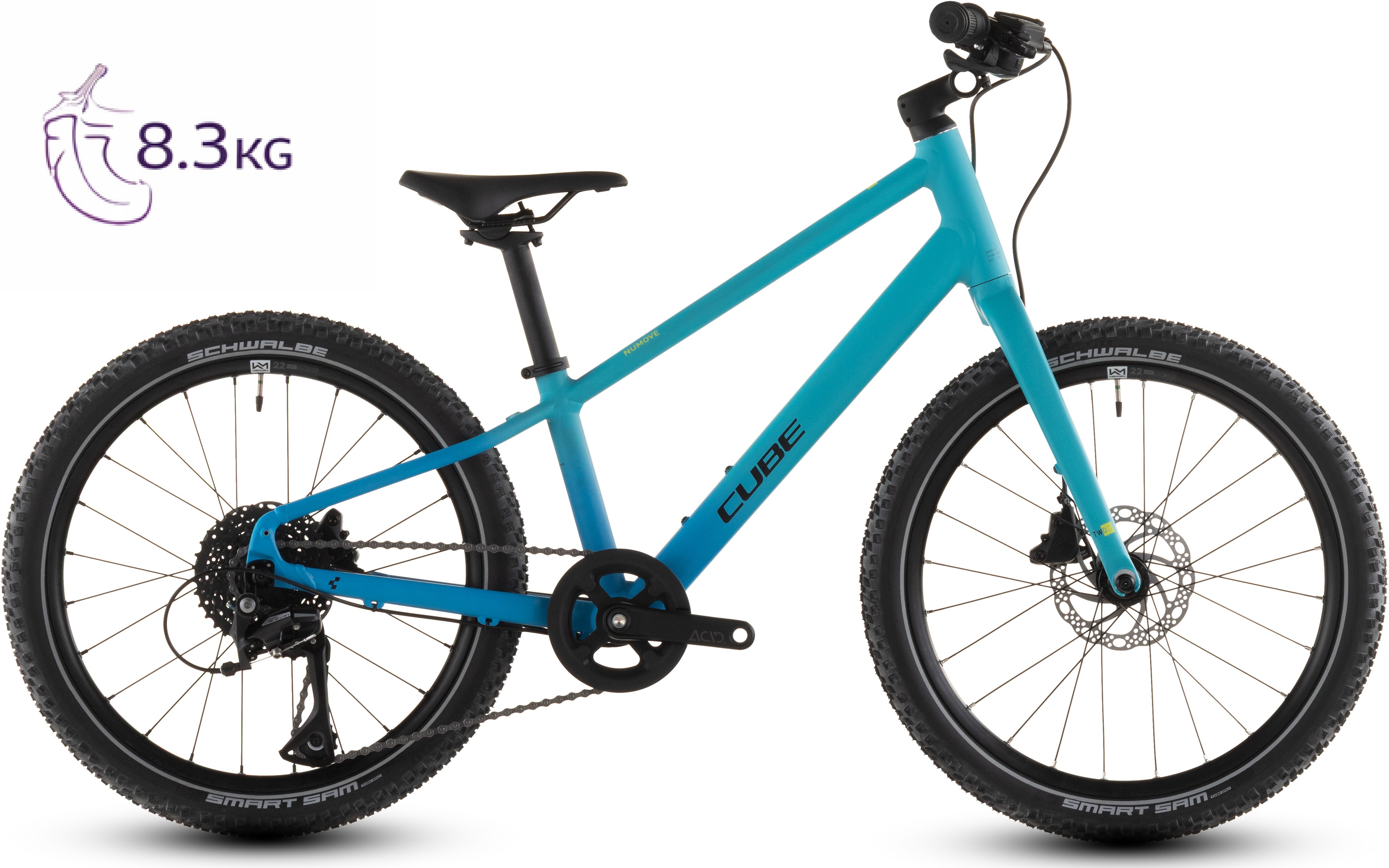 BICICLETA COPII CUBE NUMOVE 200 DISC PACIFICBLUE STEELBLUE 2026 roti 20 [0]