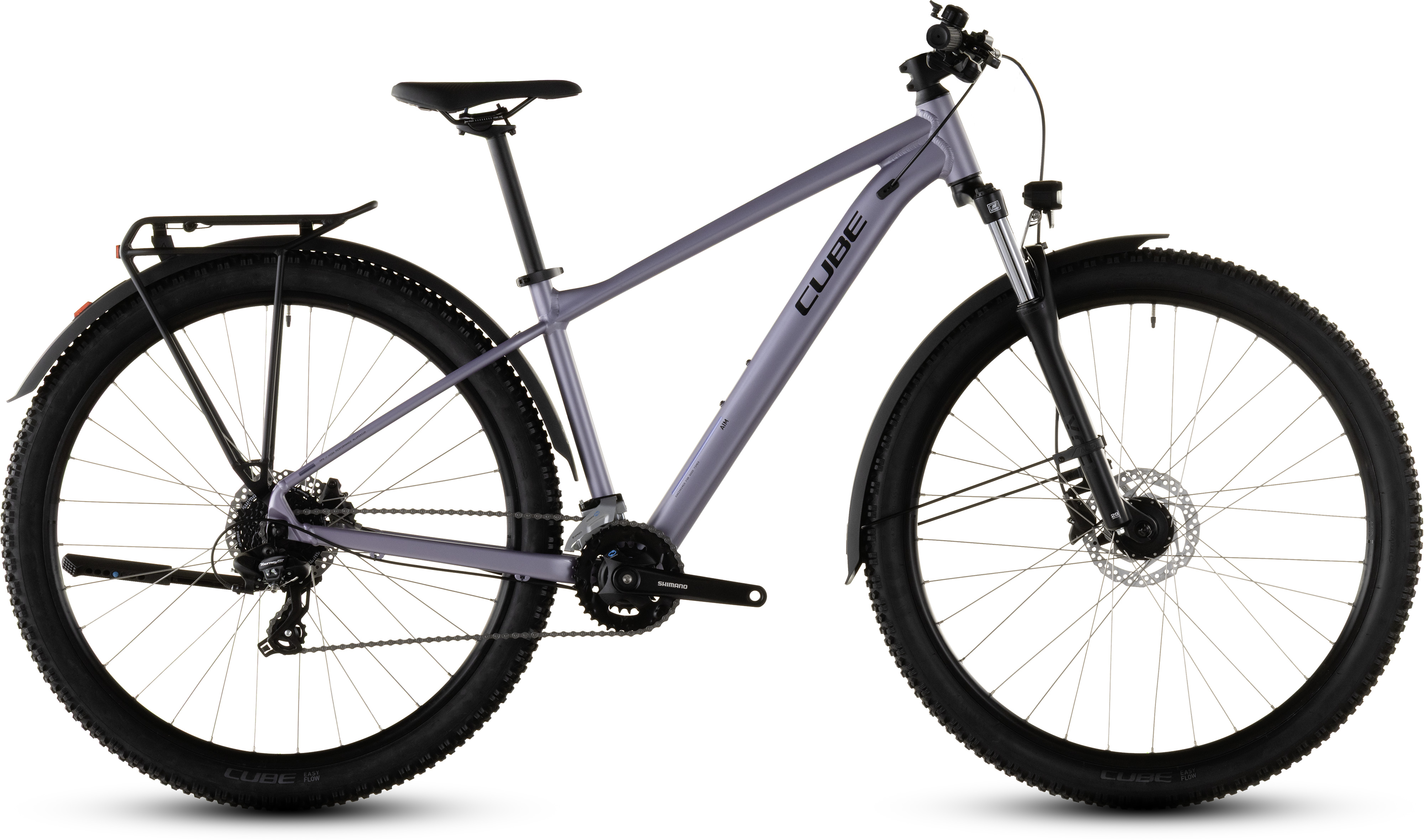 Ciclism - BICICLETA CUBE AIM ONE FE LIGHTPURPLE CHROME 2026 cadru S (15") - roti 27.5